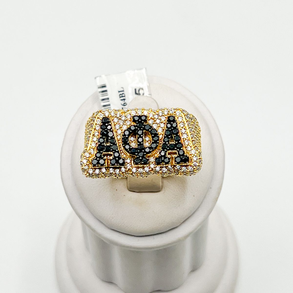 Alpha Black Stone AΦA Ring