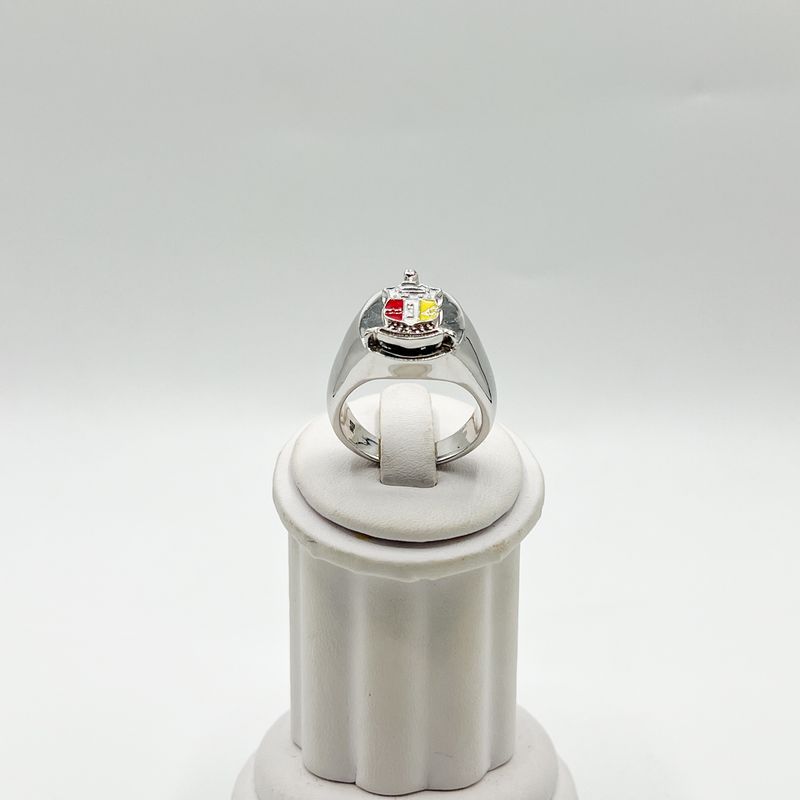 Kappa Round Ring w/ Colored Shield - Large