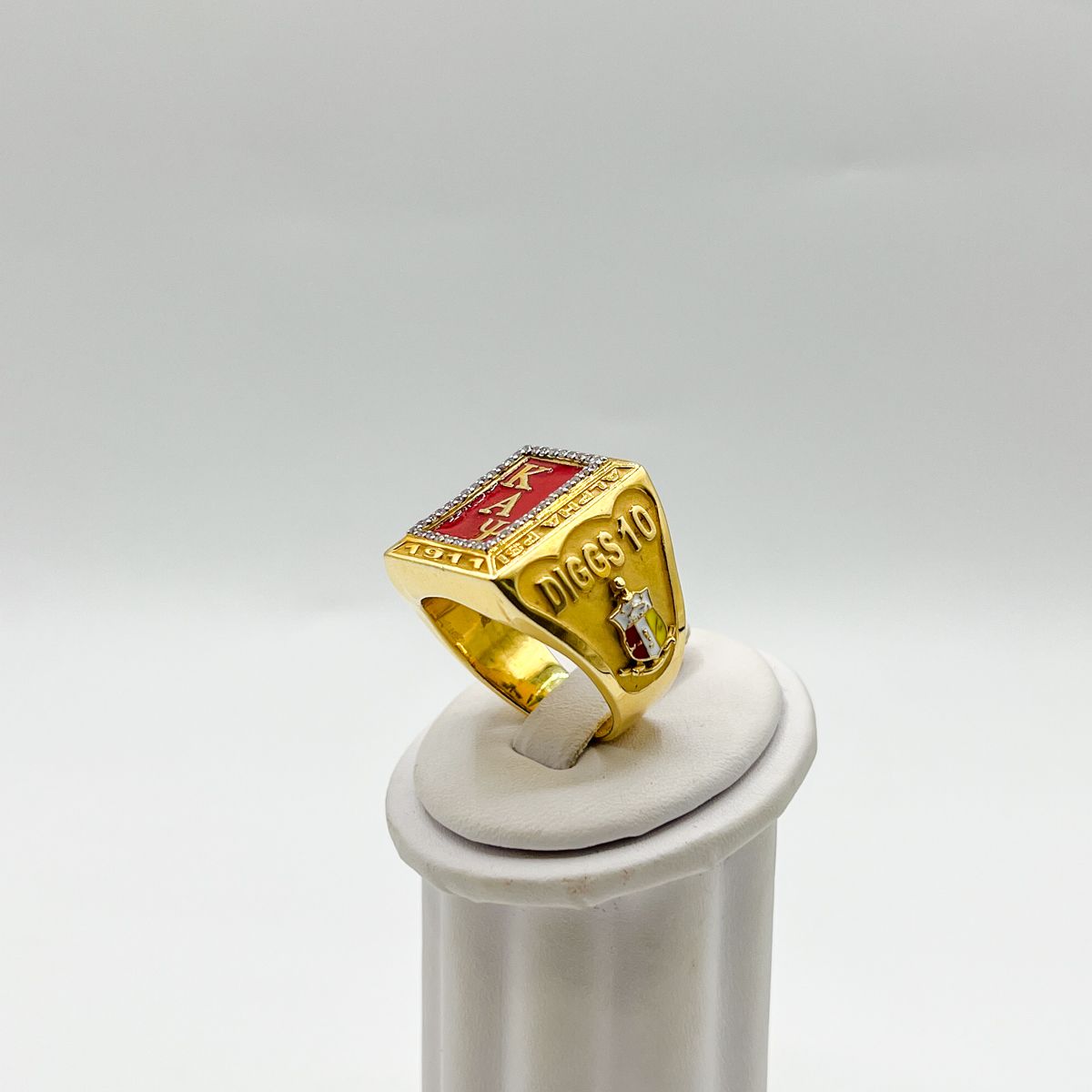 Kappa Rectangle Ring w/ Diagonal ΚΑΨ