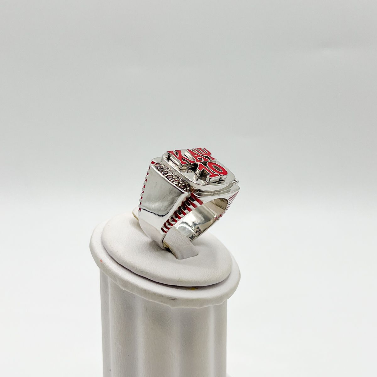 Kappa Square Ring w/ Red ΚΑΨ