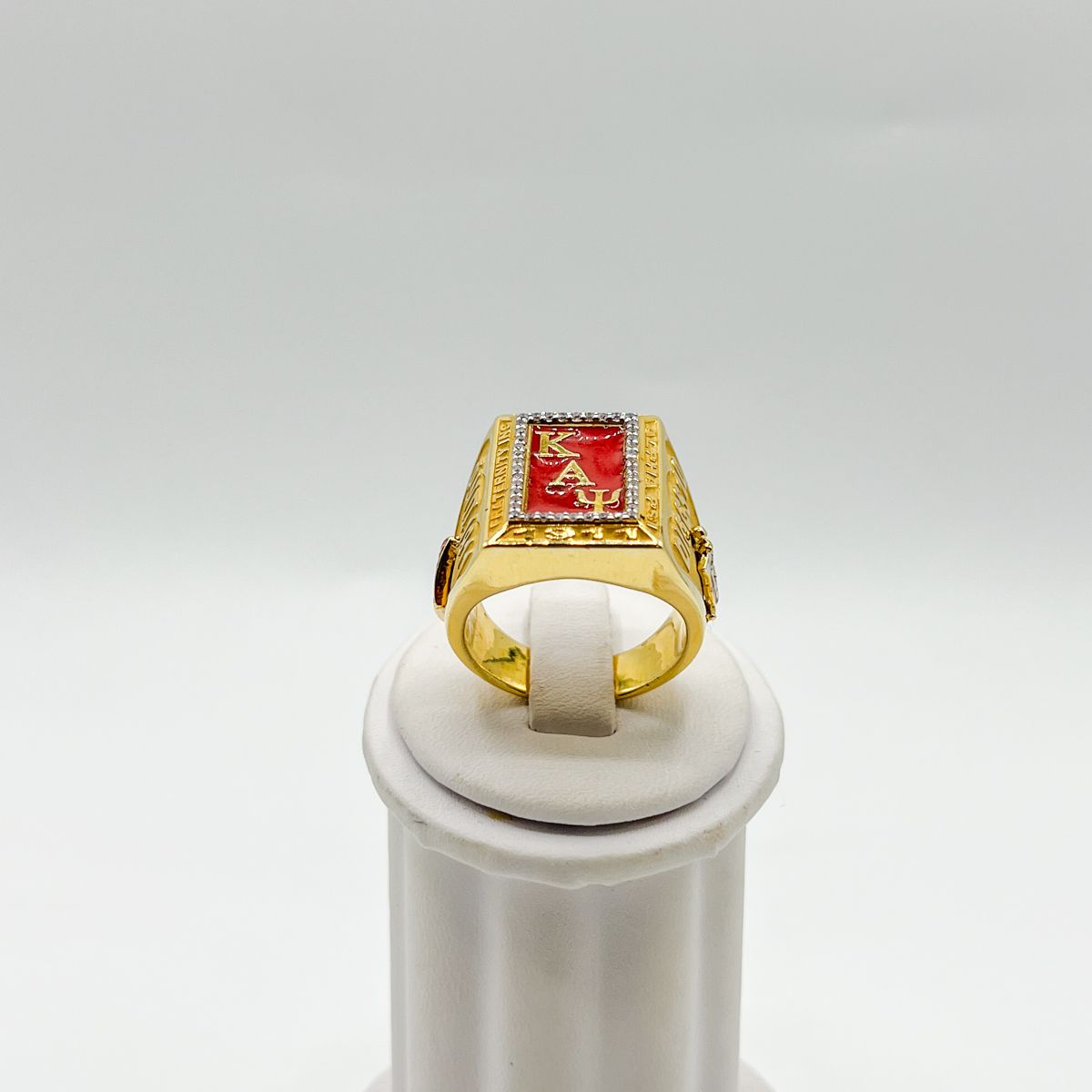 Kappa Rectangle Ring w/ Diagonal ΚΑΨ