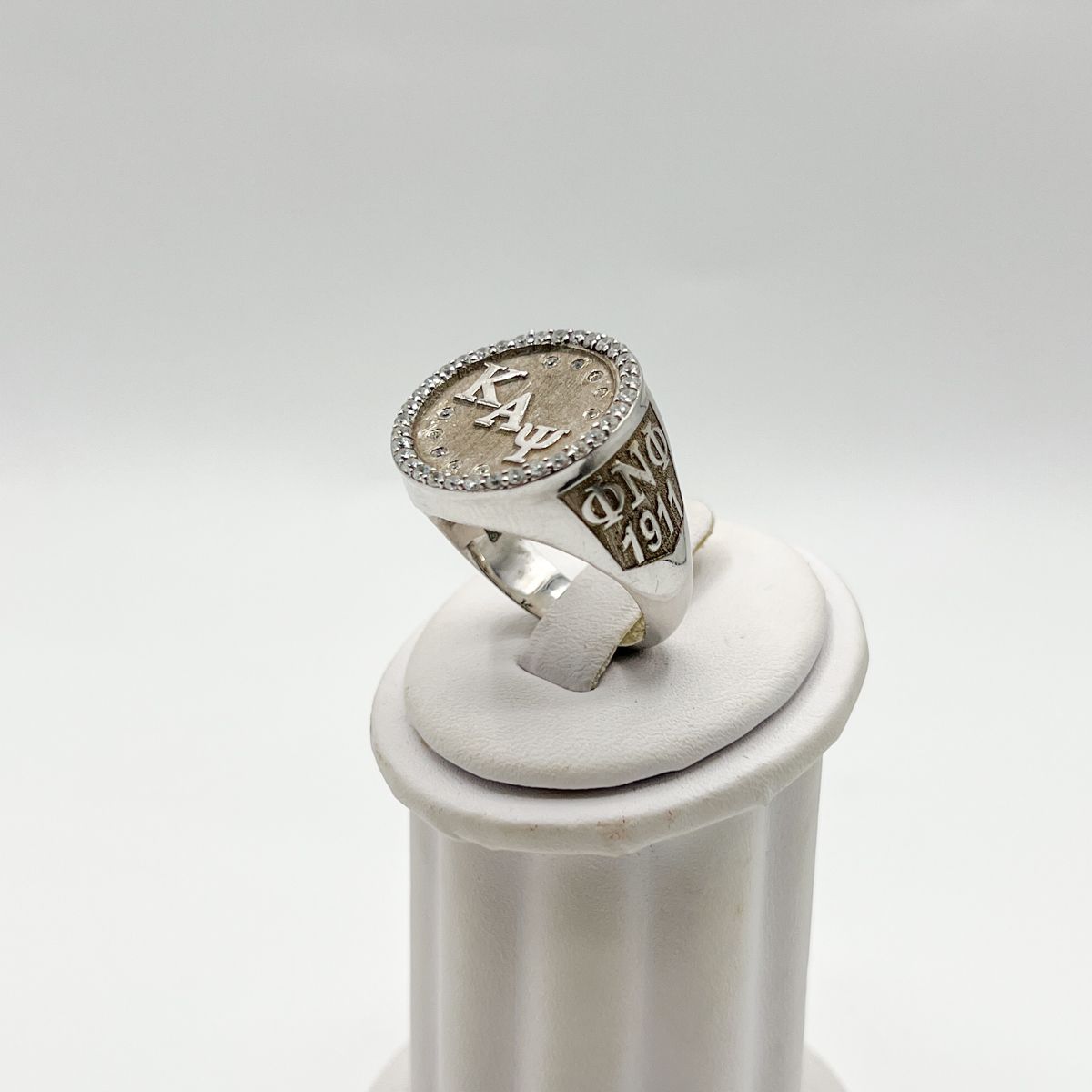 Kappa Round Ring w/ Diagonal ΚΑΨ