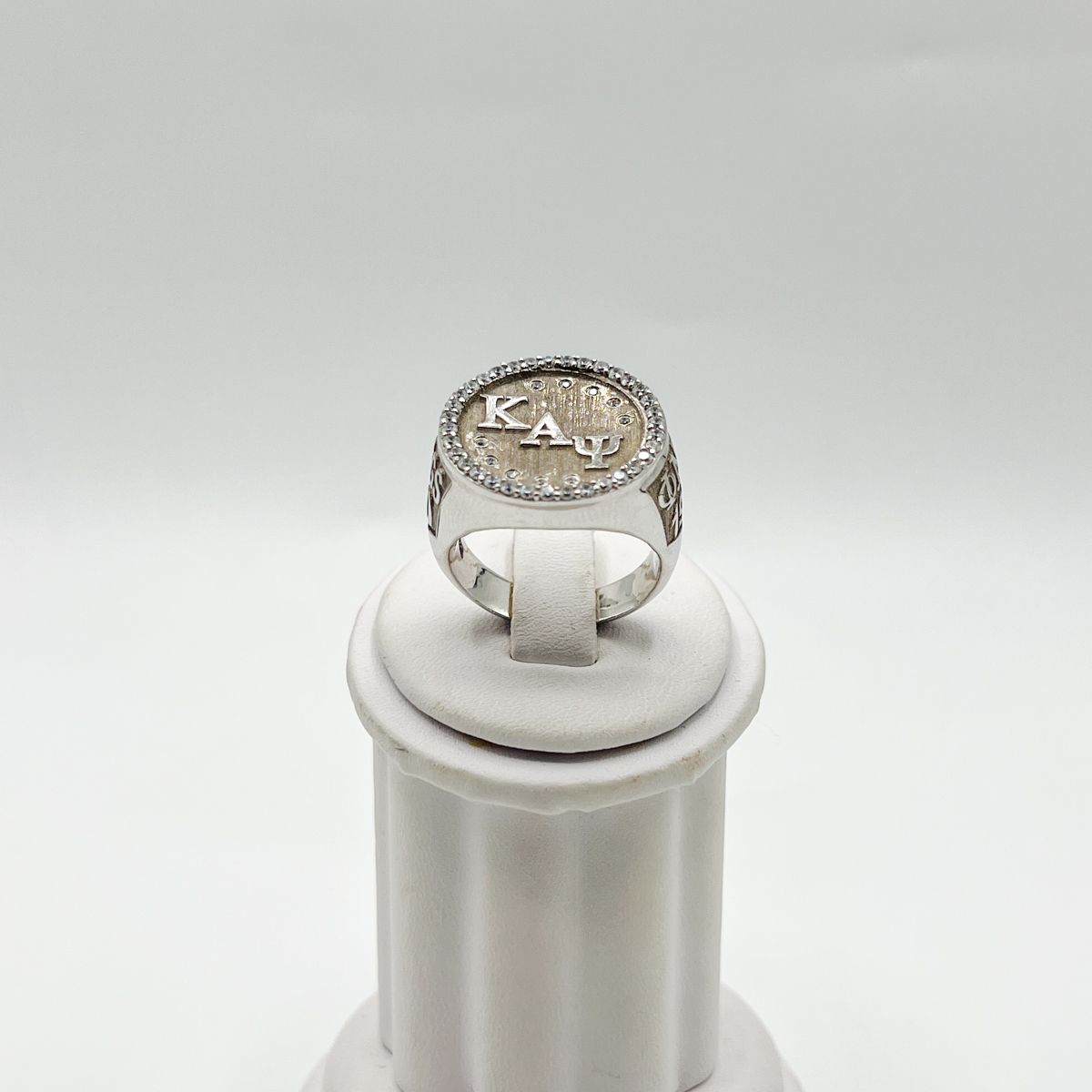 Kappa Round Ring w/ Diagonal ΚΑΨ