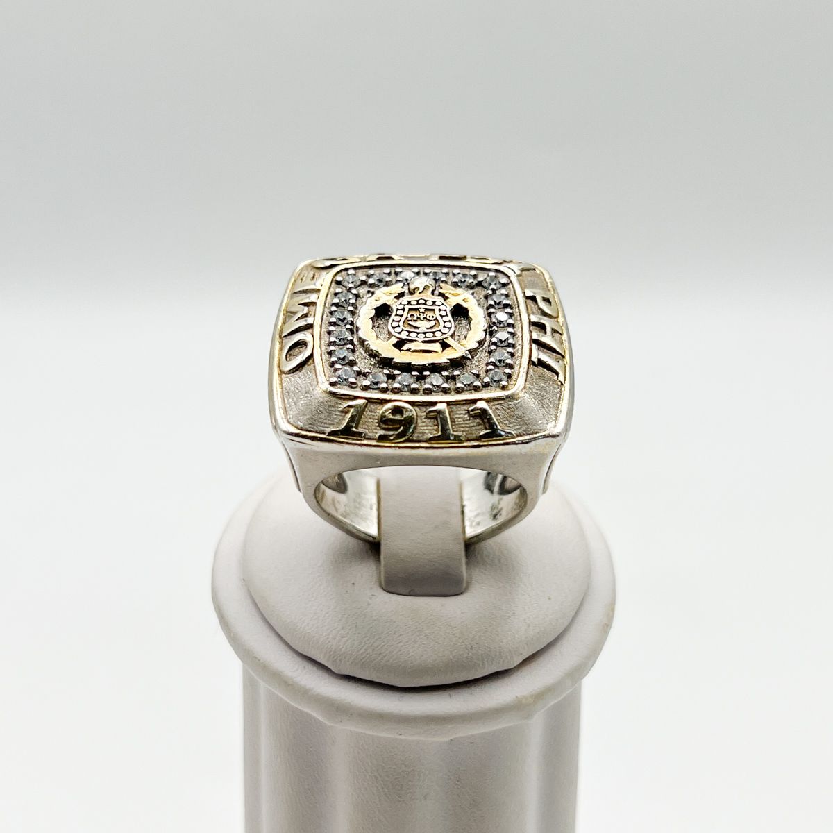 Omega Shield on Stone XXL Ring
