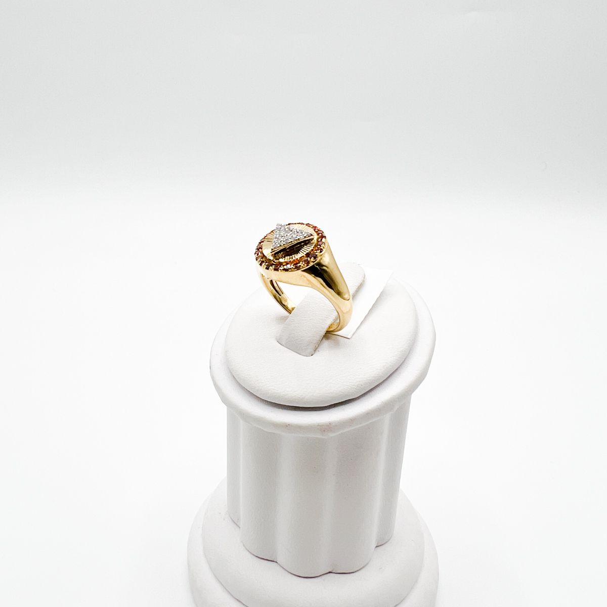 The Raised Pyramid Round Delta Sigma Theta Ring