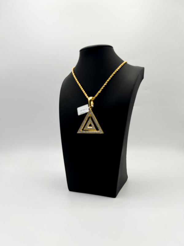 Delta Dangling Pyramid Pendant