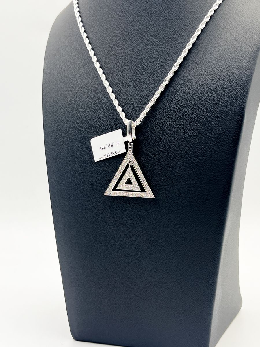 Delta Dangling Pyramid Pendant