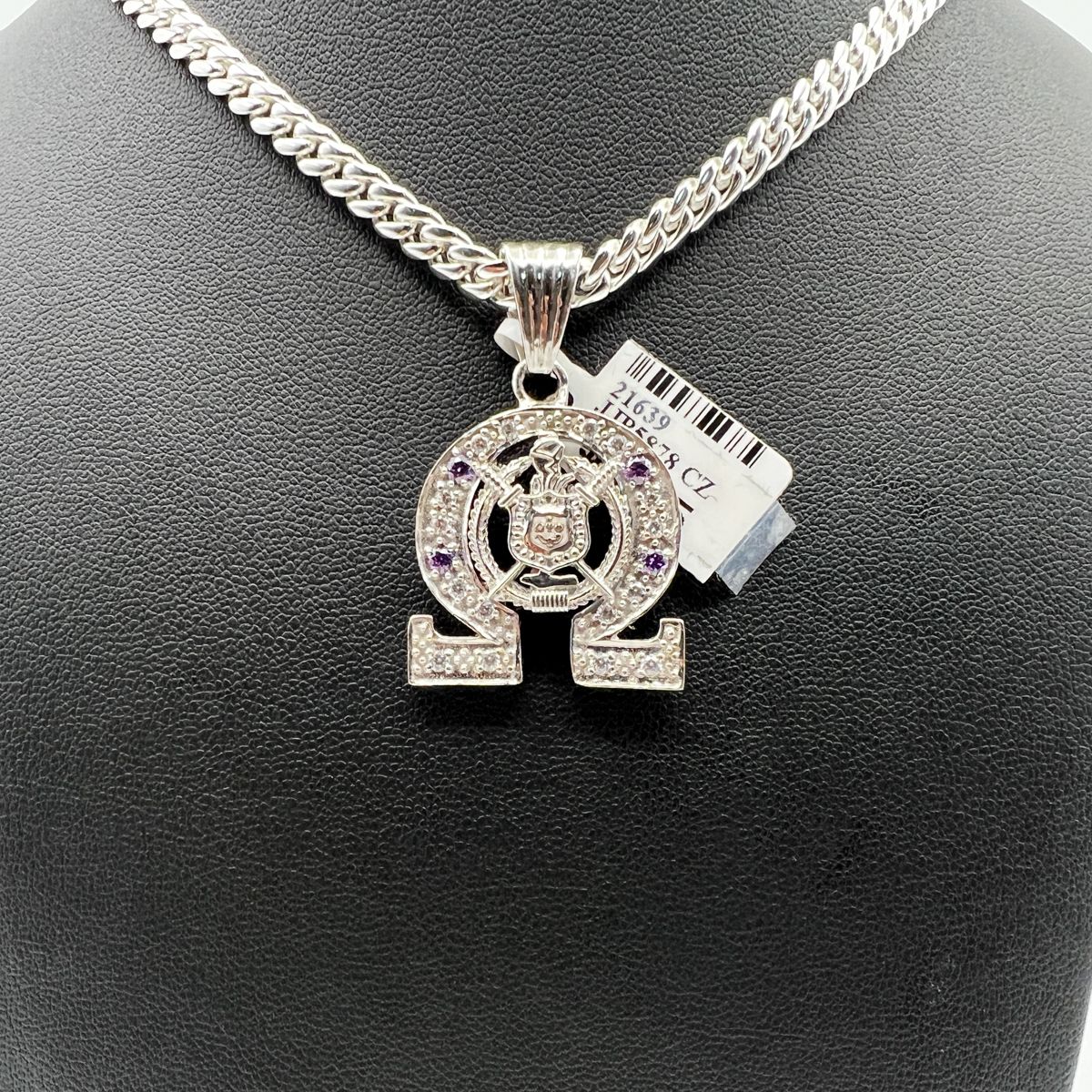 Omega Symbol (Ω) w/Shield - Small