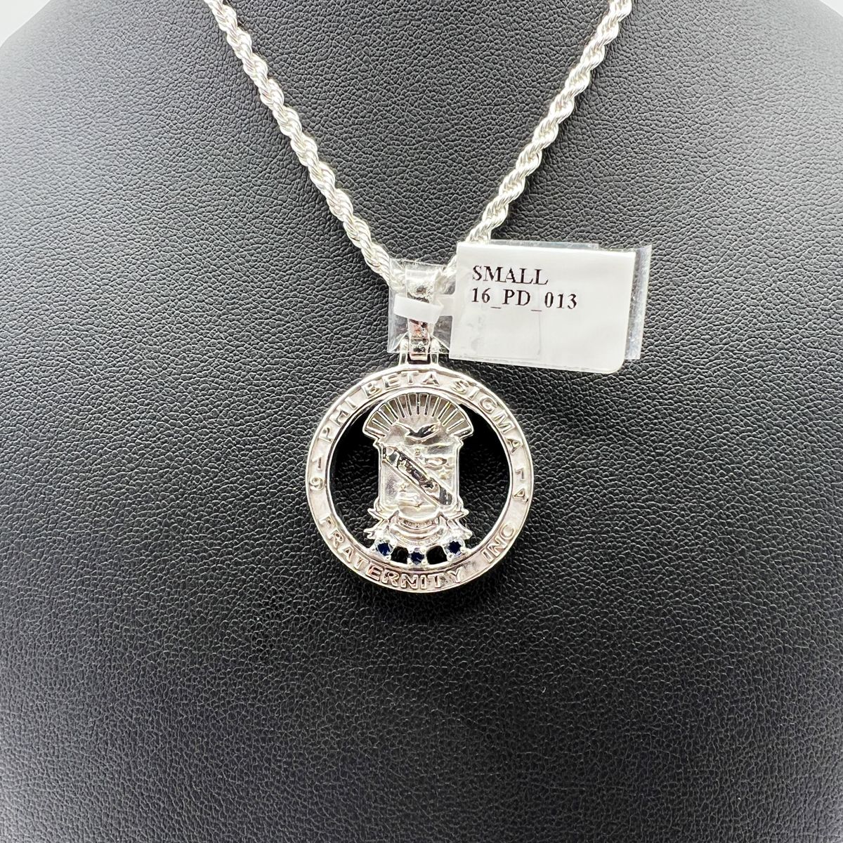 Sigma Shield Round Open Pendant - Small