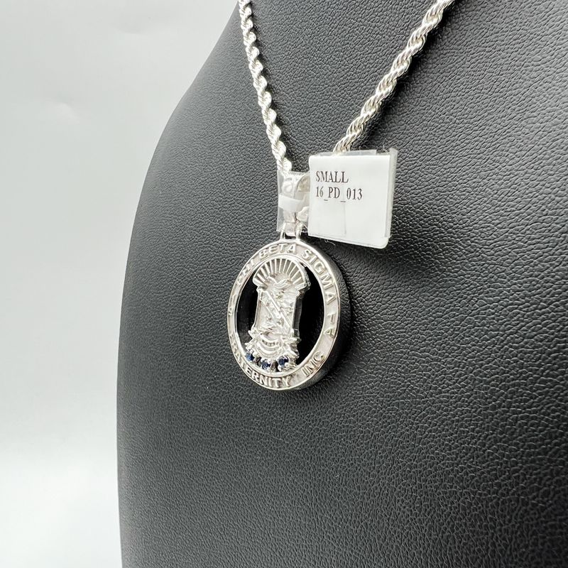 Sigma Shield Round Open Pendant - Small