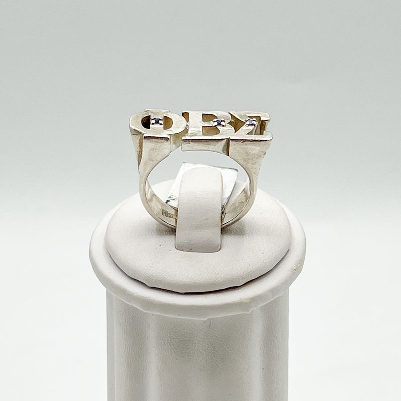 Sigma Horizontal ΦΒΣ Symbol Ring