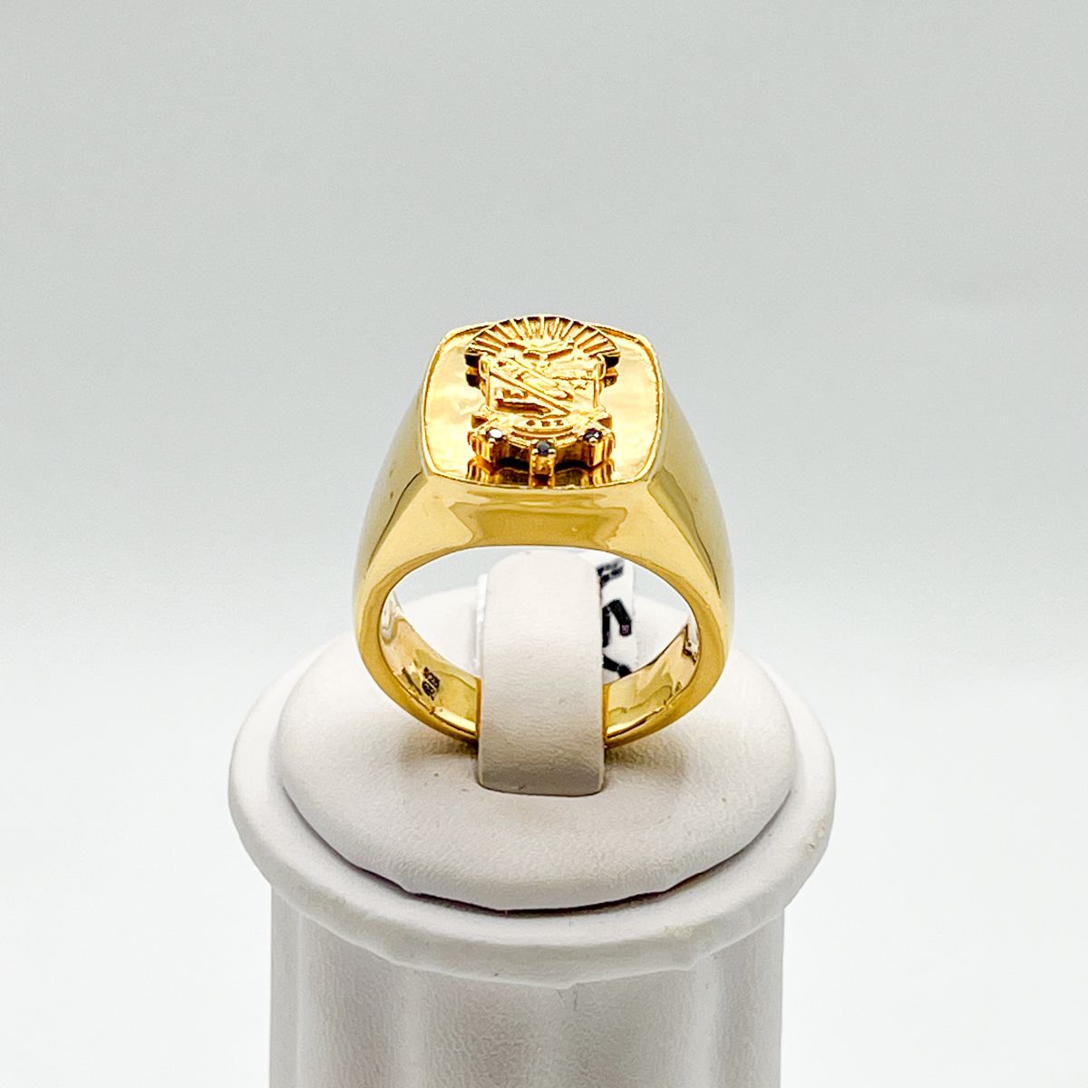 Sigma Square Center Shield Ring