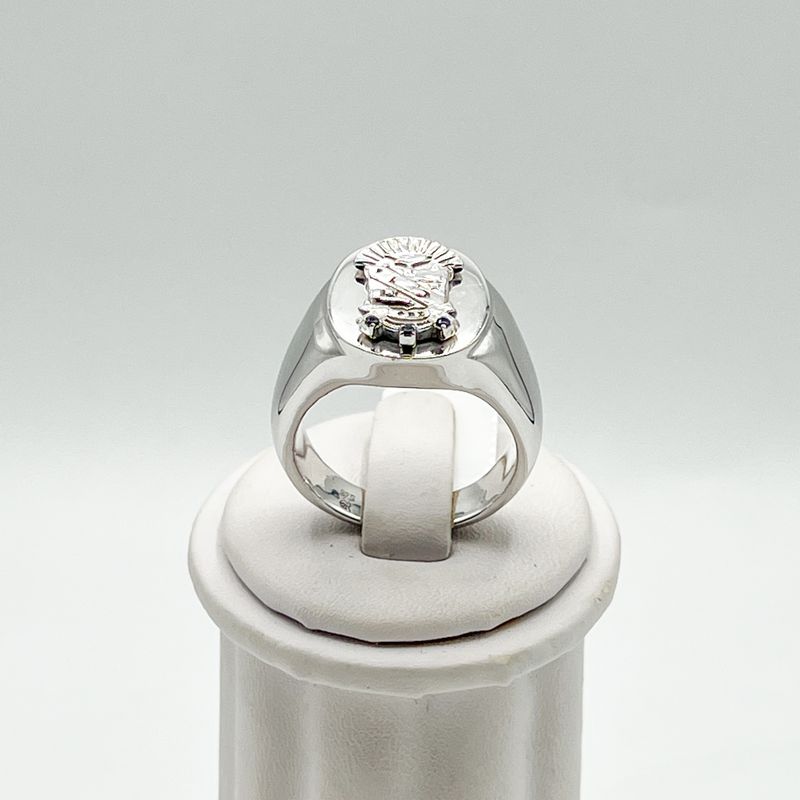 Sigma Round Center Shield Ring