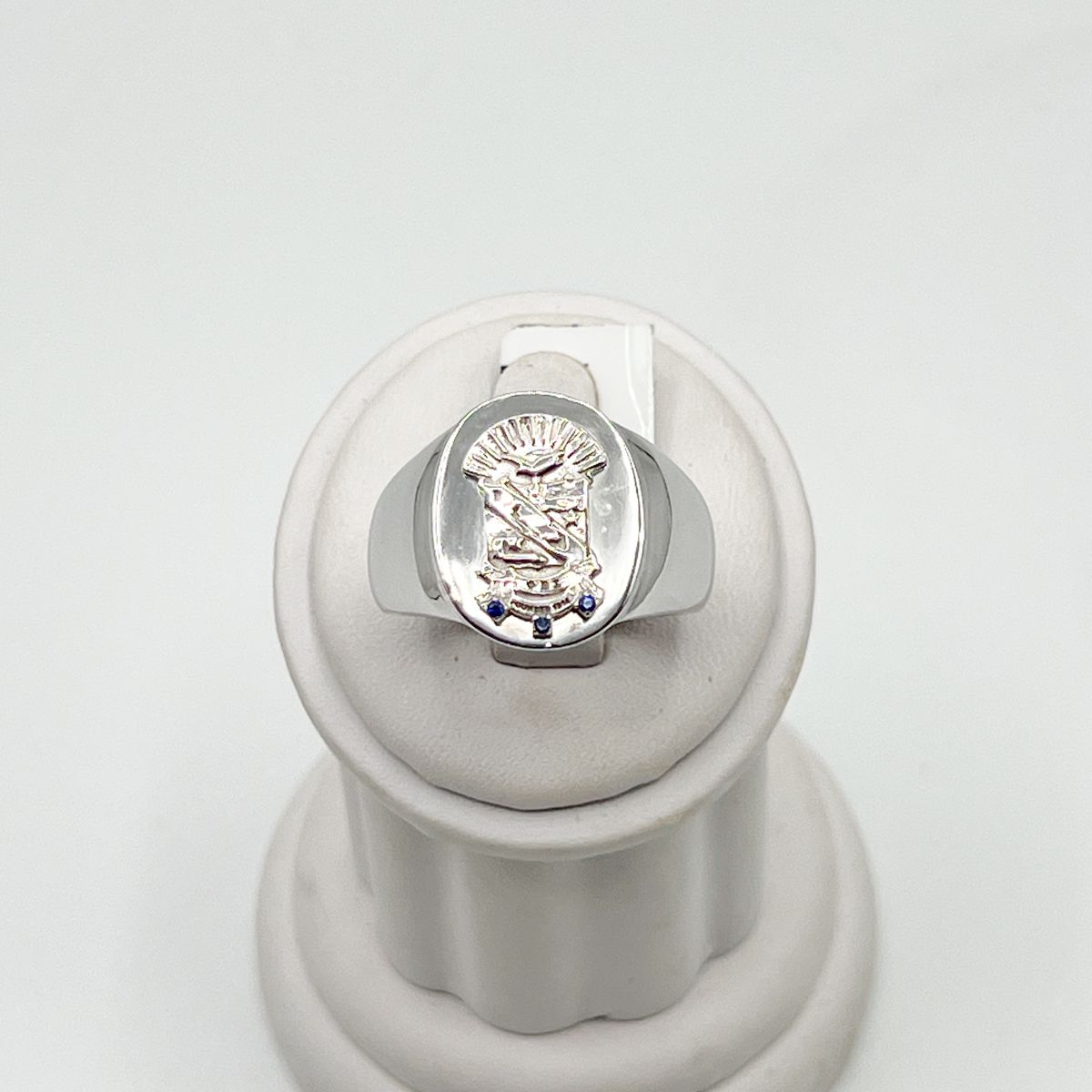 Sigma Round Center Shield Ring