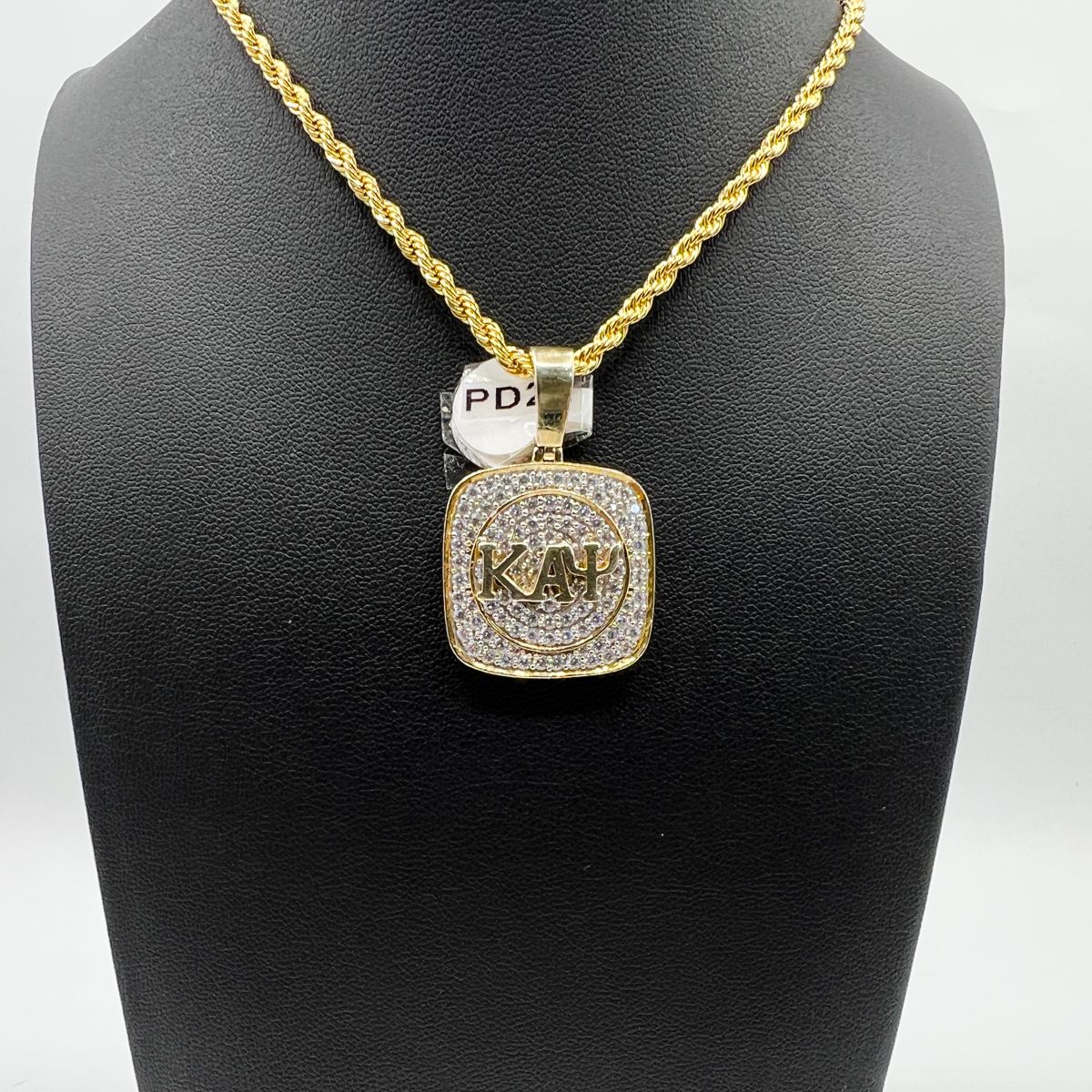 Kappa Square Pendant w/ ΚΑΨ - Small