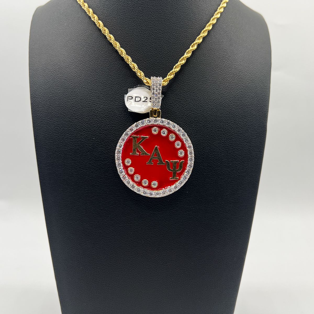 Kappa Round Pendant w/ ΚΑΨ - Large