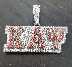 Kappa Vertical Red ΚΑΨ Pendant