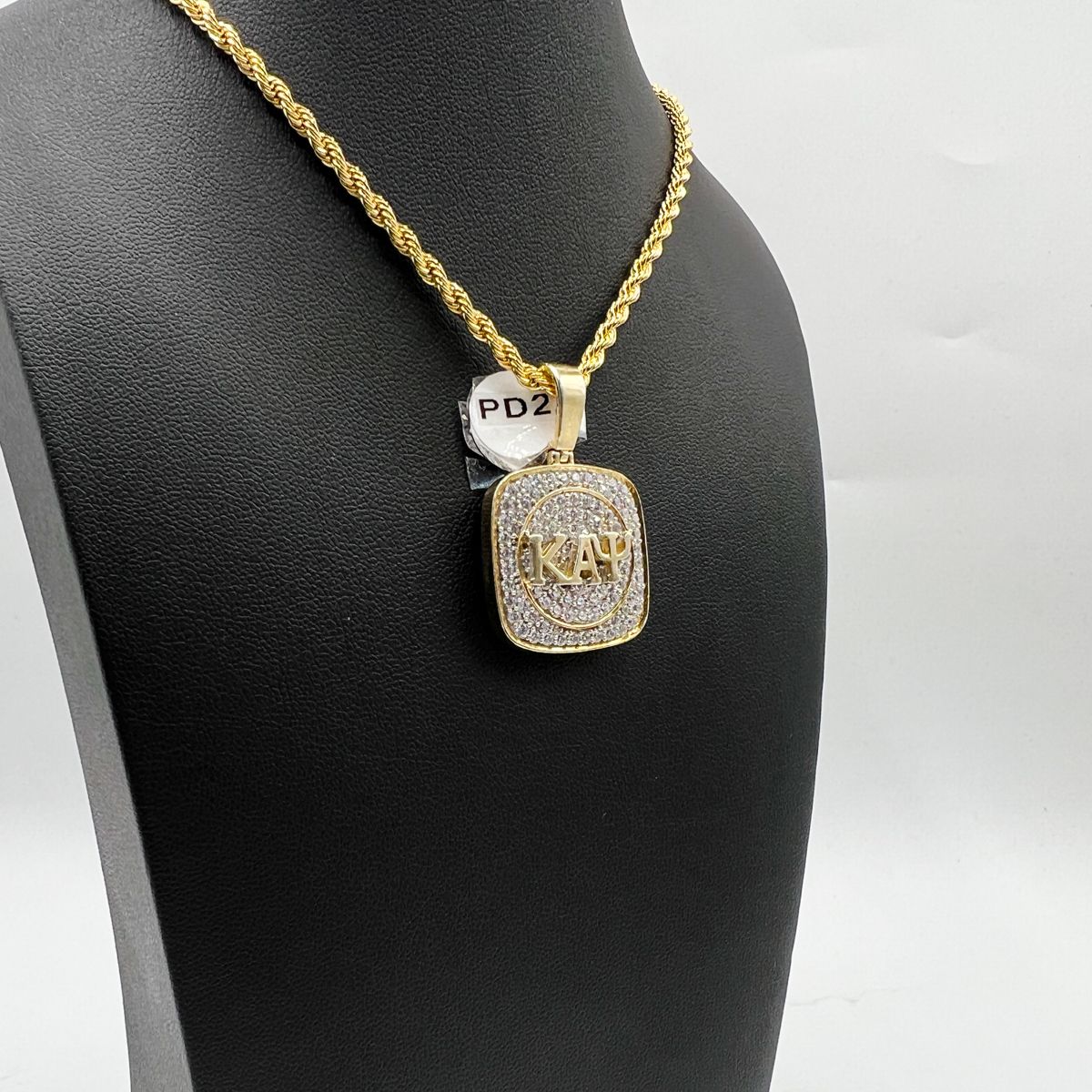 Kappa Square Pendant w/ ΚΑΨ - Small