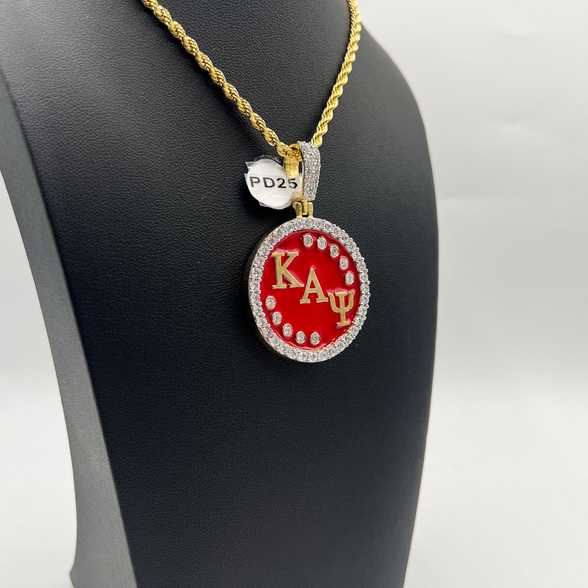 Kappa Round Pendant w/ ΚΑΨ - Large