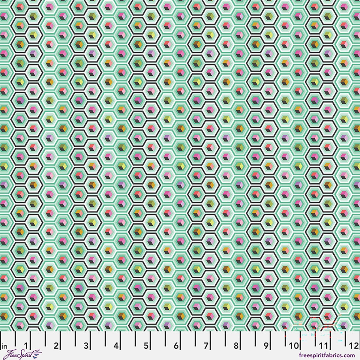 Tula Pink Prince Charming Deja Vu HEX BOX PWTP280.SWEETMINT