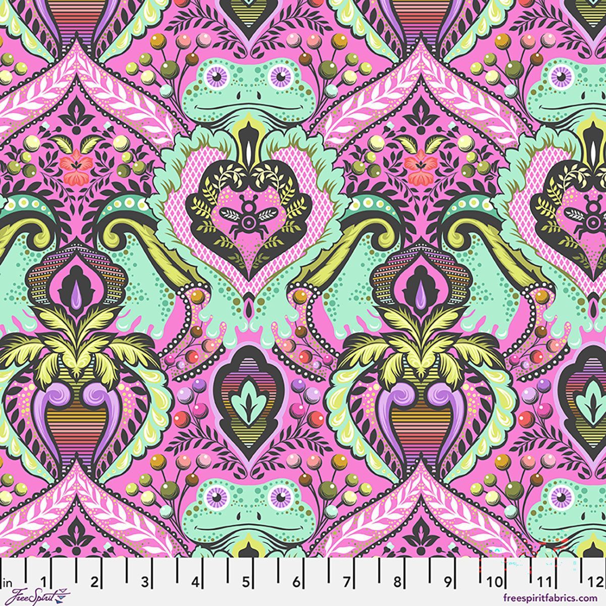 Tula Pink Prince Charming Deja Vu FROG PRINCE PWTP274.GUMBALL