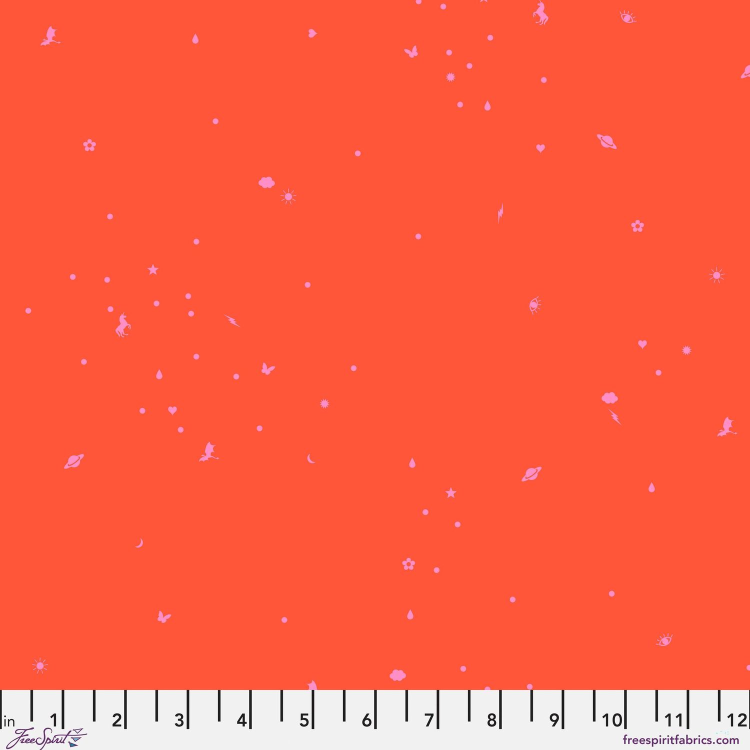 Tula Pink Legendary PWTP289  Charmed - Vermillion