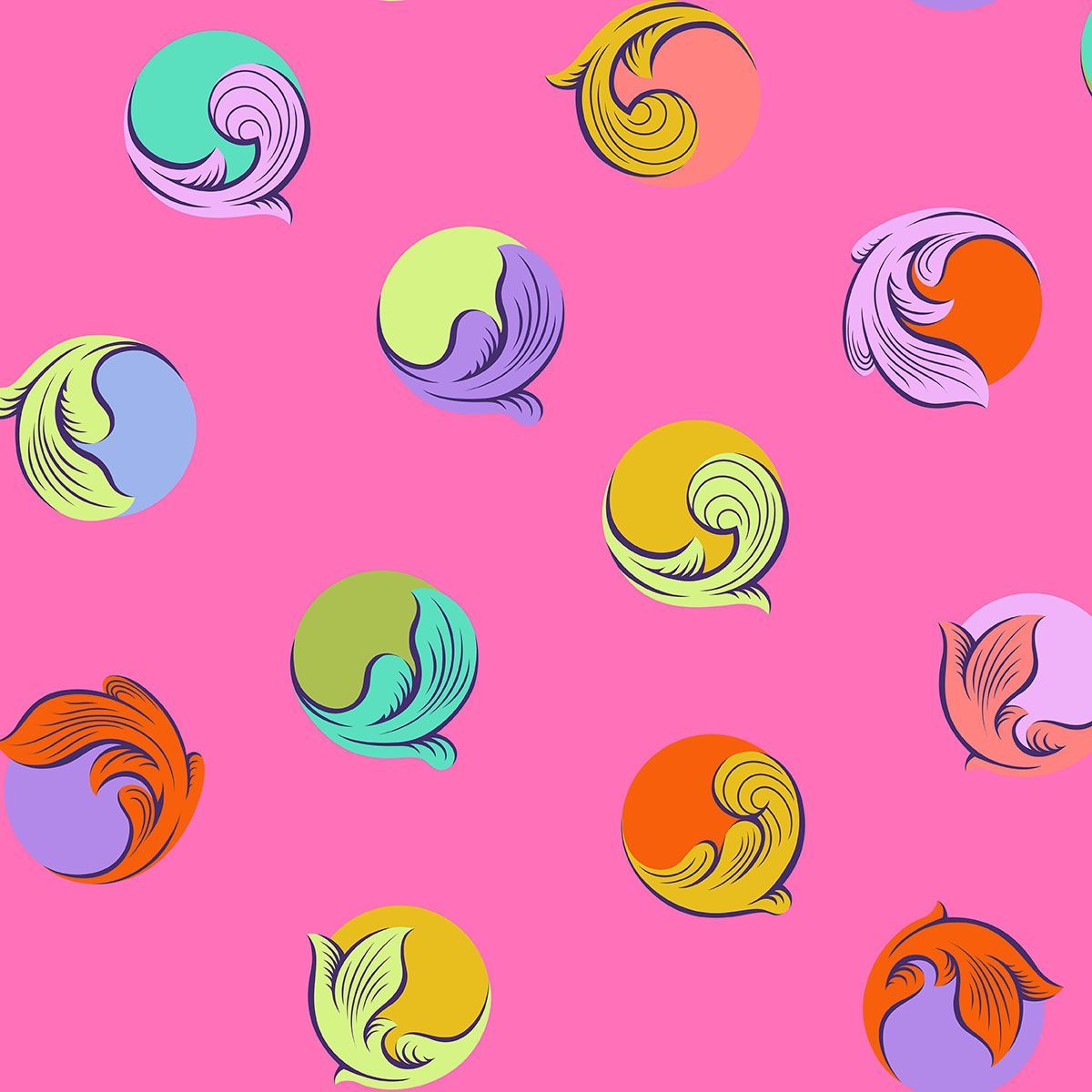 Tula Pink Legendary Gumball 108 Tula Pink Legendary Gumball 108" Wide Backing QBTP022.SUGARPLUM