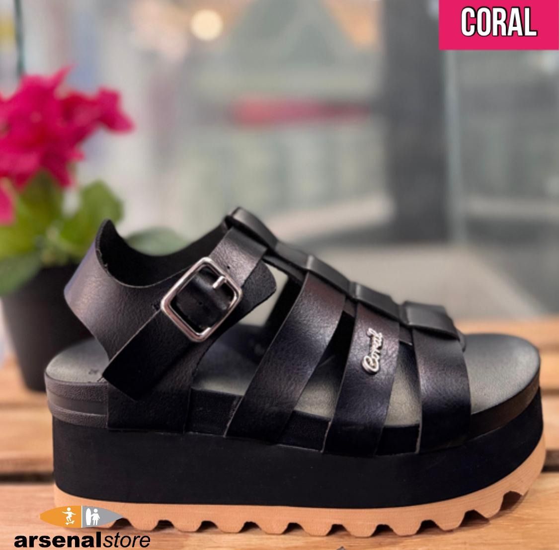 SANDALIA CORAL LOLY BLACK