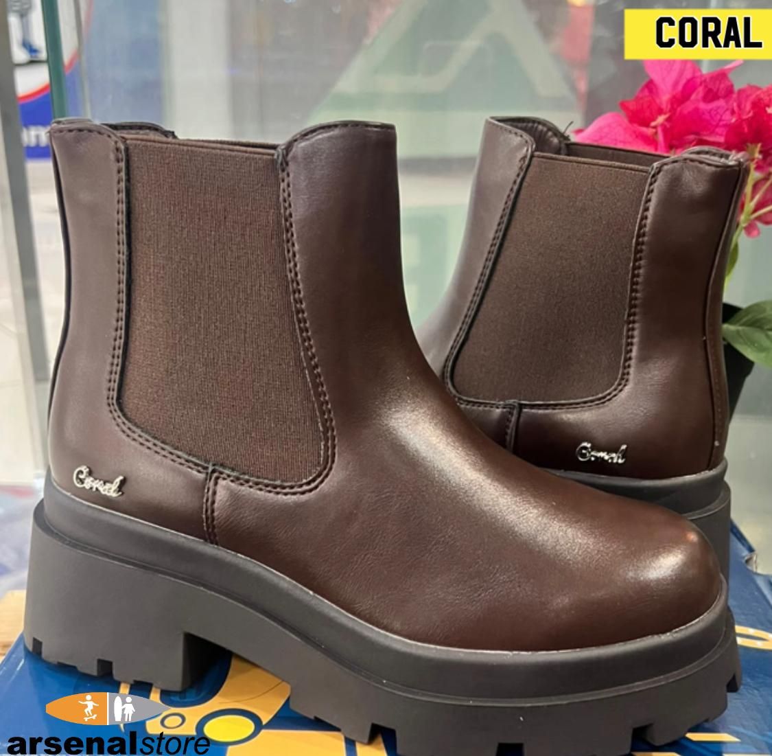 BOTINES CORAL EZRA BROWN 2
