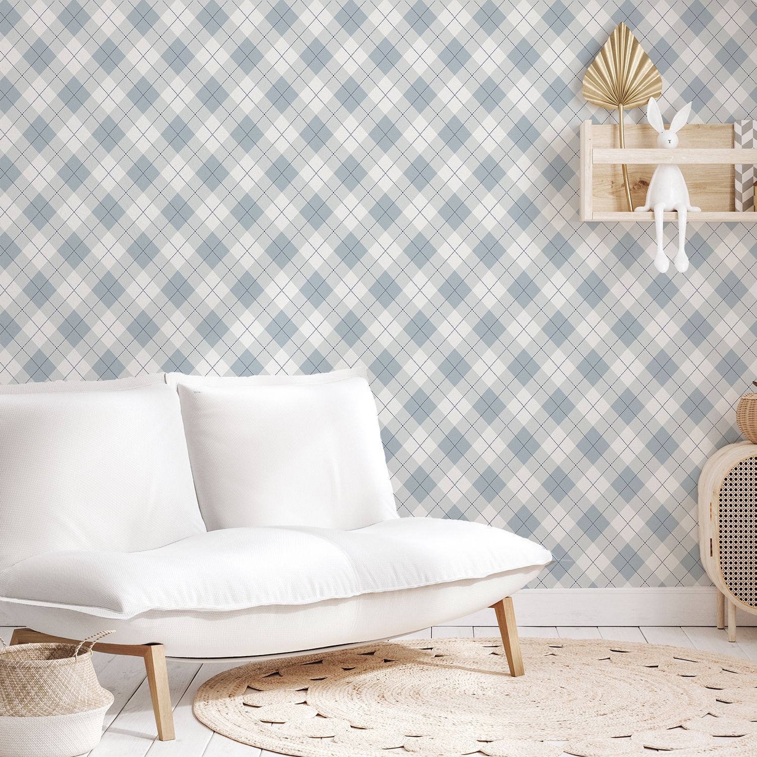 Argyle (Colour Options) Removable Wallpaper