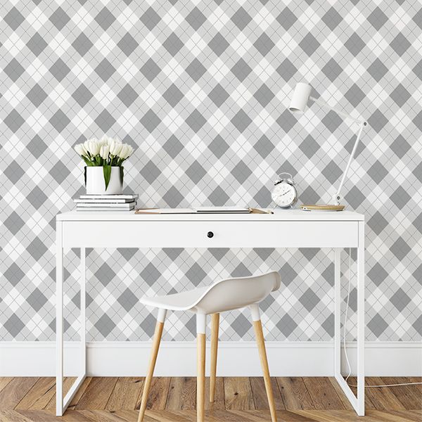 Argyle (Colour Options) Removable Wallpaper