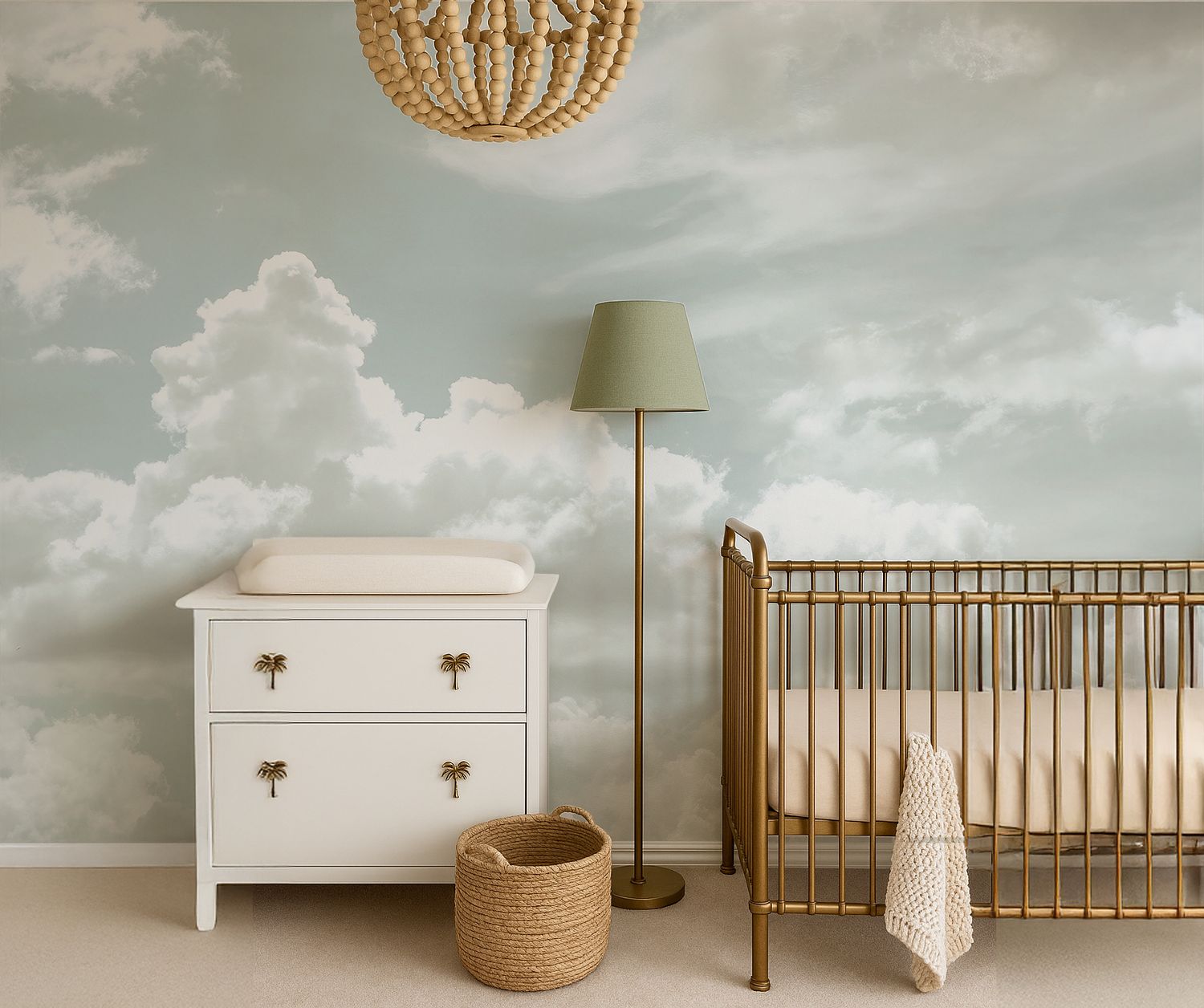 Wandering Clouds Removable Wallpaper Mural Wandering Clouds Removable Wallpaper Mural