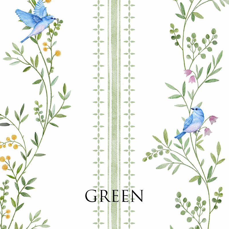 Bluebird Harmony Removable Wallpaper (colour options)