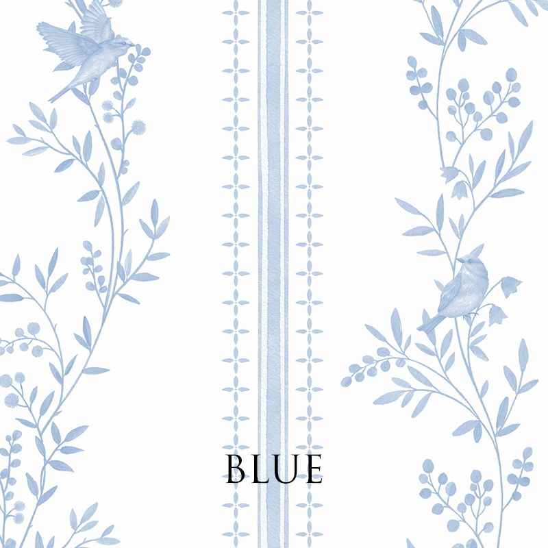 Bluebird Harmony Removable Wallpaper (colour options)
