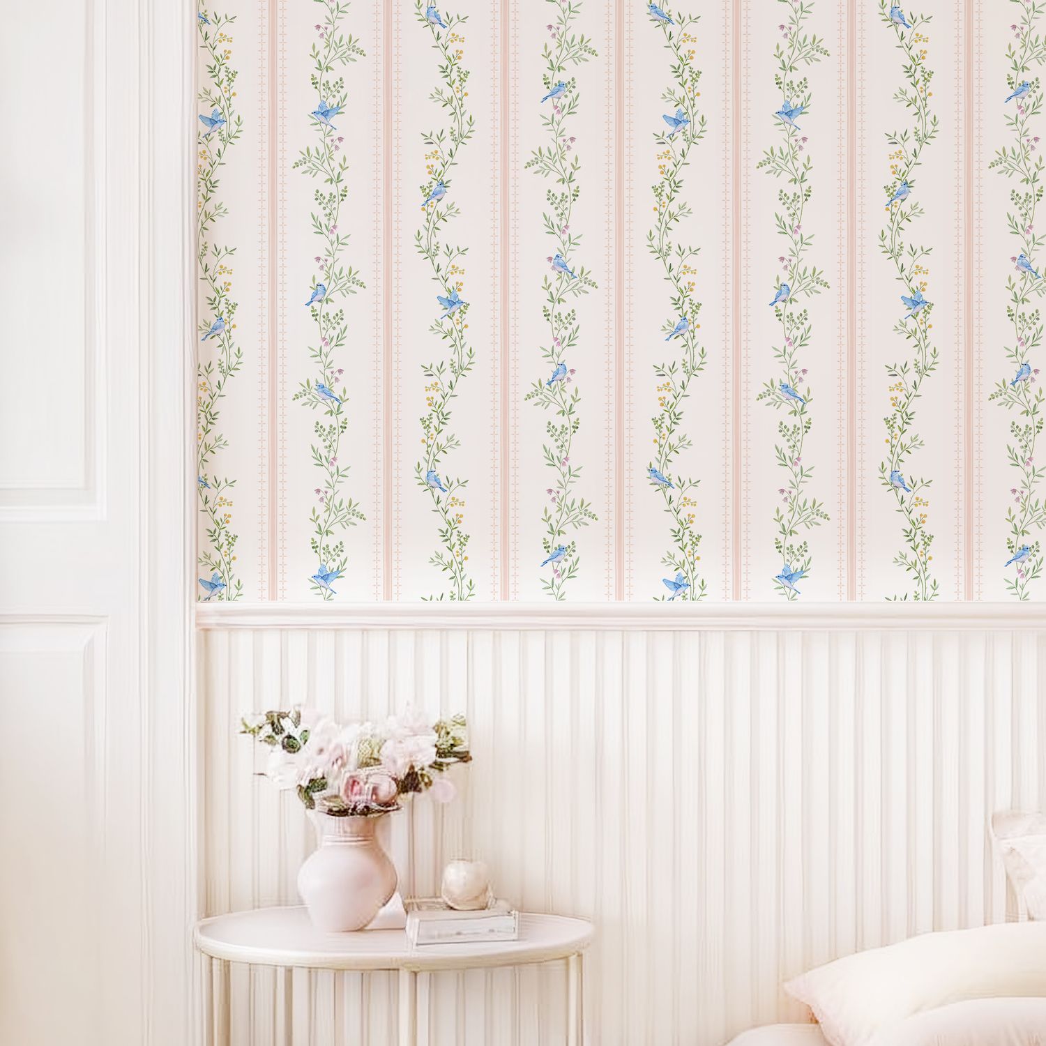 Bluebird Harmony Removable Wallpaper (colour options)