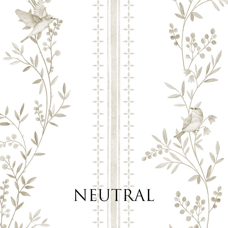 Bluebird Harmony Removable Wallpaper (colour options)