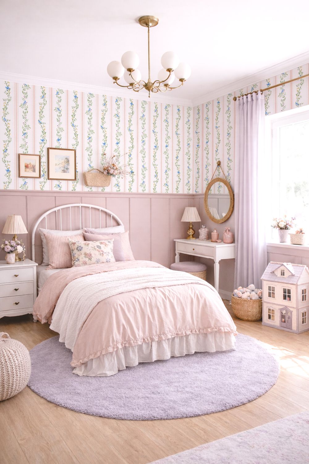 Bluebird Harmony Removable Wallpaper (colour options)