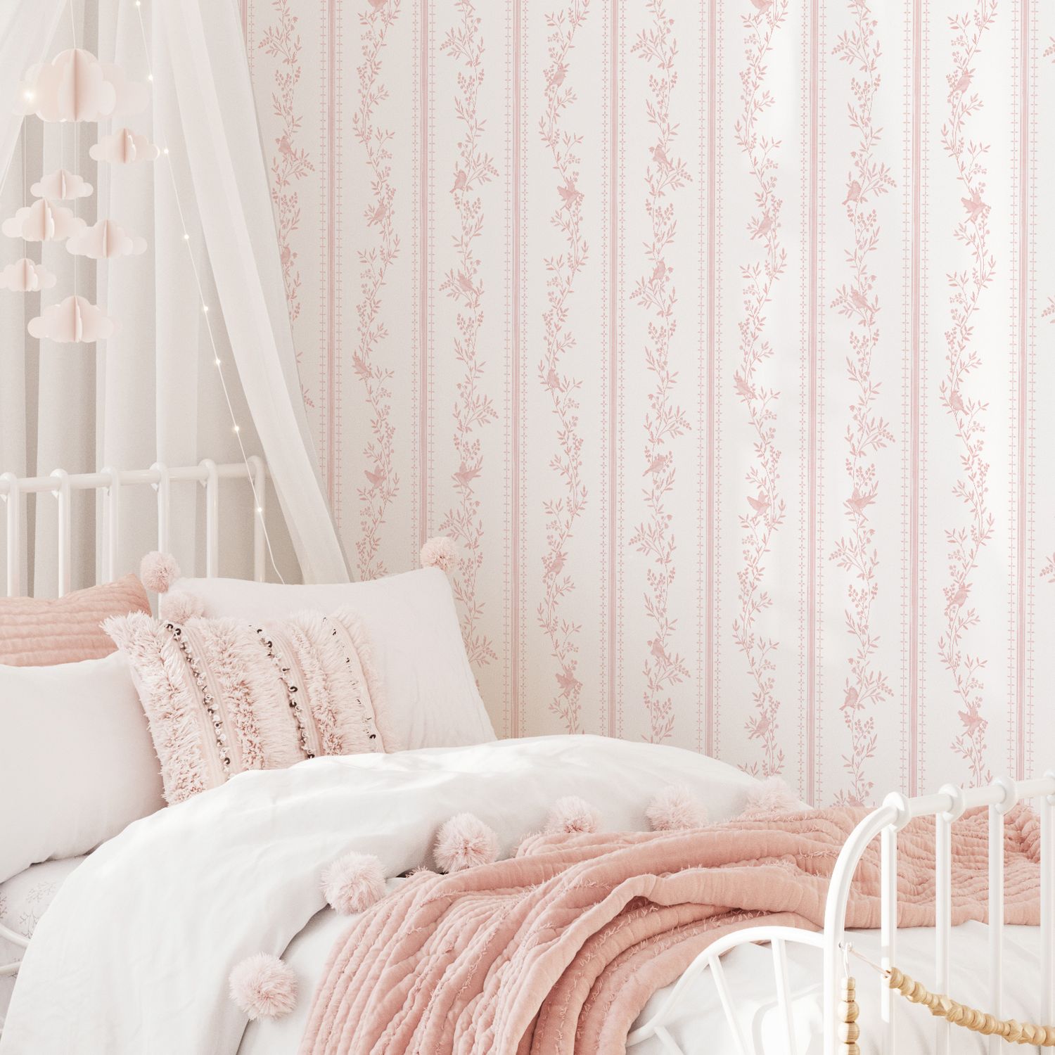 Bluebird Harmony Removable Wallpaper (colour options)