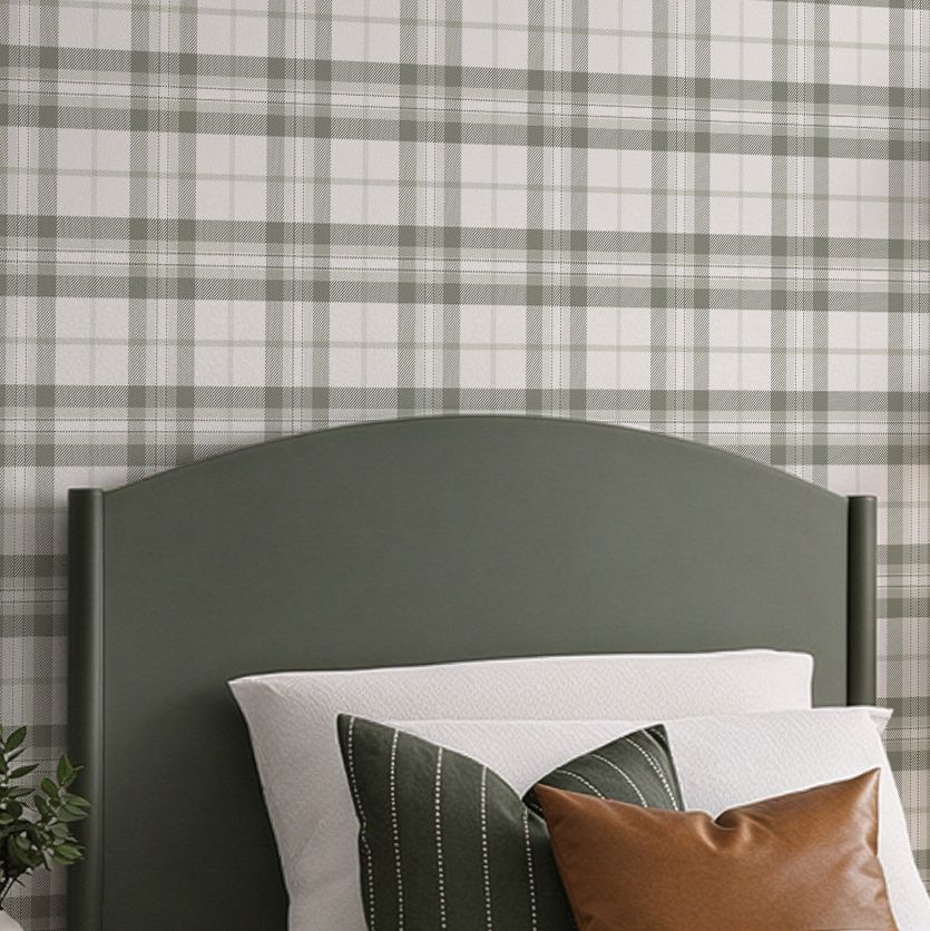 Elegant Plaid Removable Wallpaper