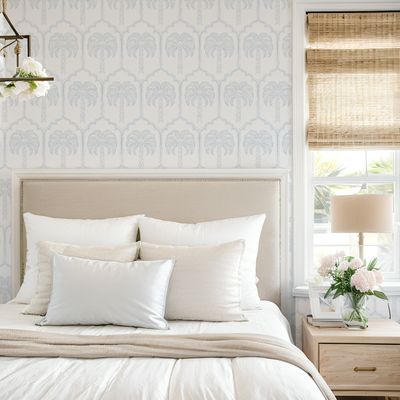 Santorini Palms Removable Wallpaper Santorini Palms Removable Wallpaper