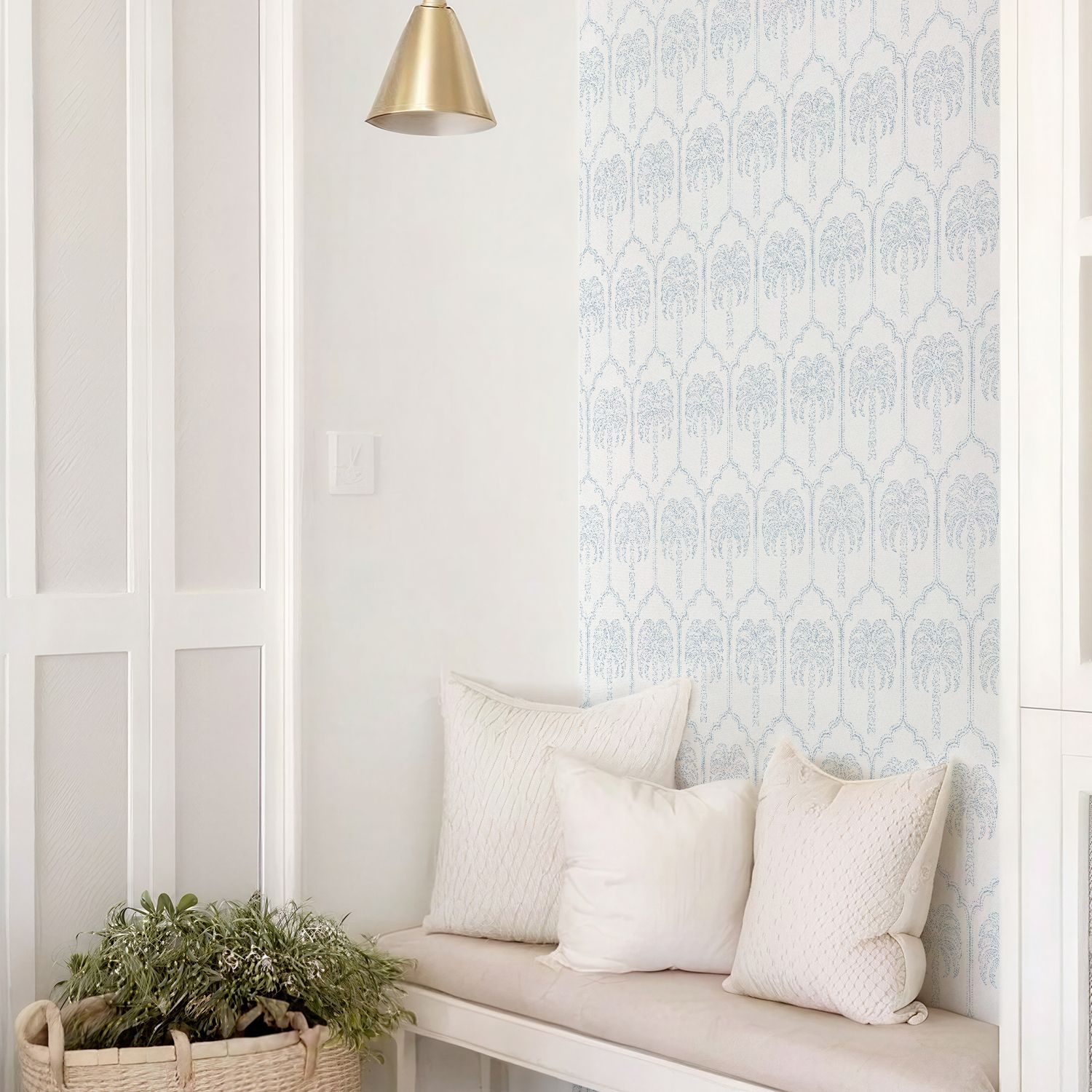 Santorini Palms Removable Wallpaper