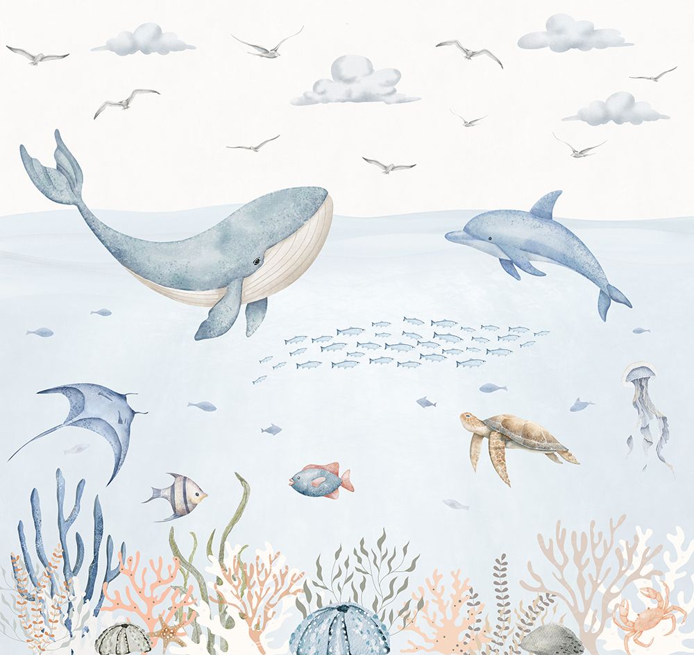 Marine Life Removable Wallpaper Mural