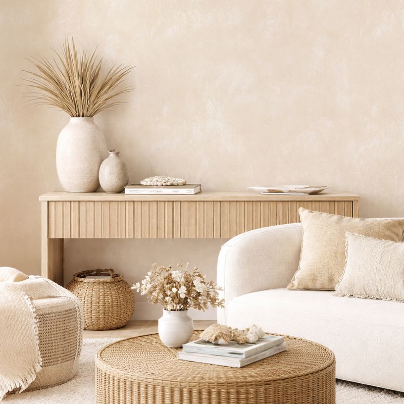 Vanilla Chai Limewash Removable Wallpaper