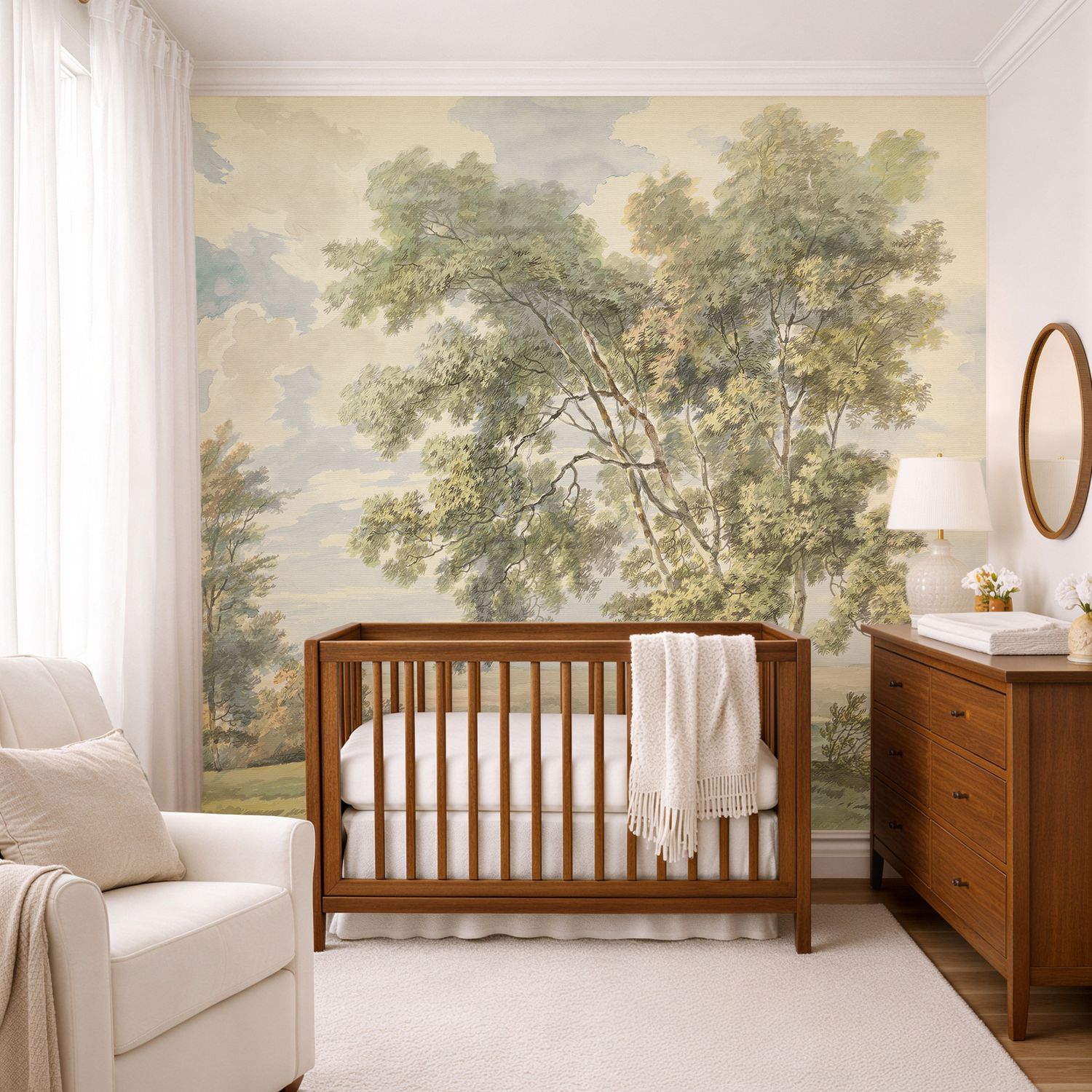 Vintage Countryside Removable Wallpaper Mural
