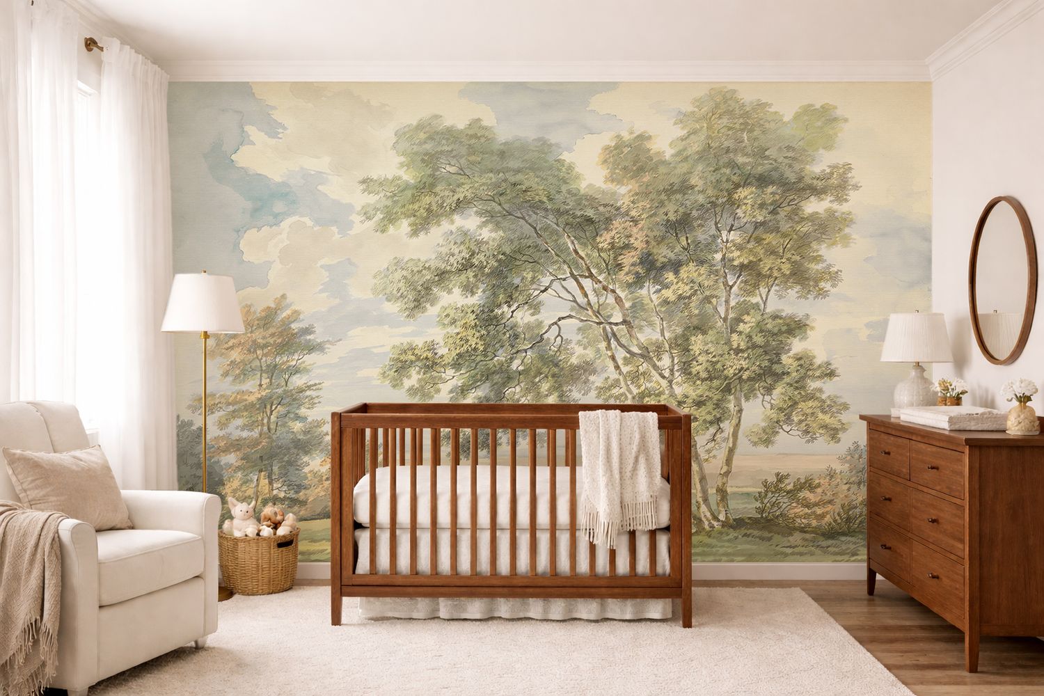 Vintage Countryside Removable Wallpaper Mural