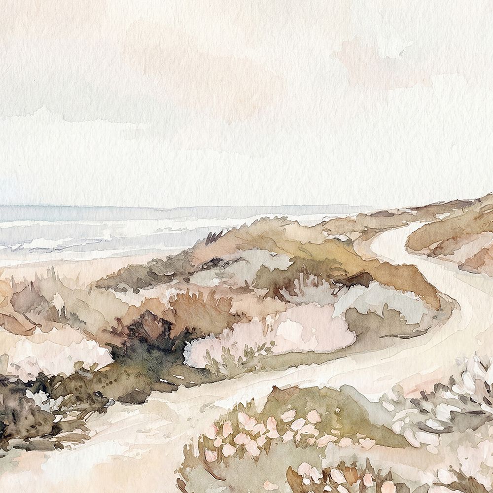 Sunlit Shore (Watercolour) Portrait