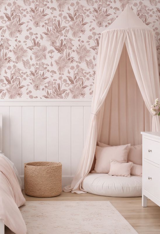 Wild Honey Bees (Blush) Removable Wallpaper Wild Honey Bees (Blush) Removable Wallpaper