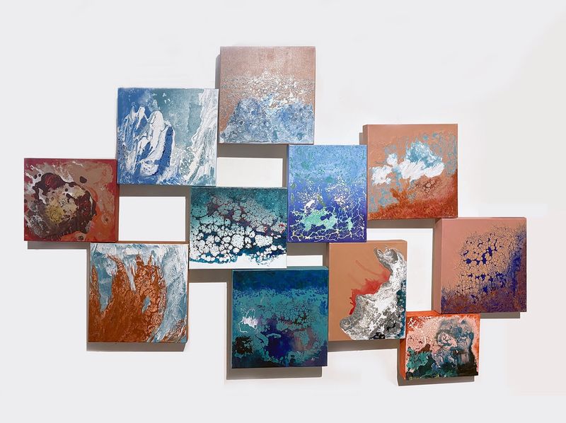 Abstract suite - 'Complexity iii' -  multi-panel artwork