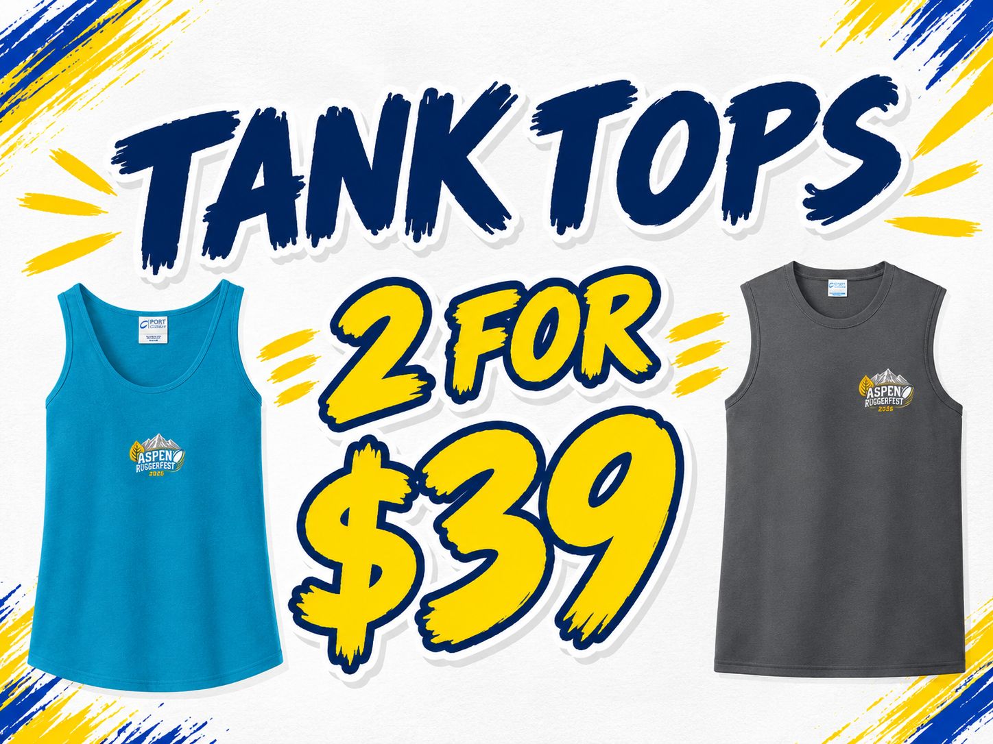 2026 Ruggerfest - Tank Tops 2 for $39 2026 Ruggerfest - Tank Tops 2 for $39
