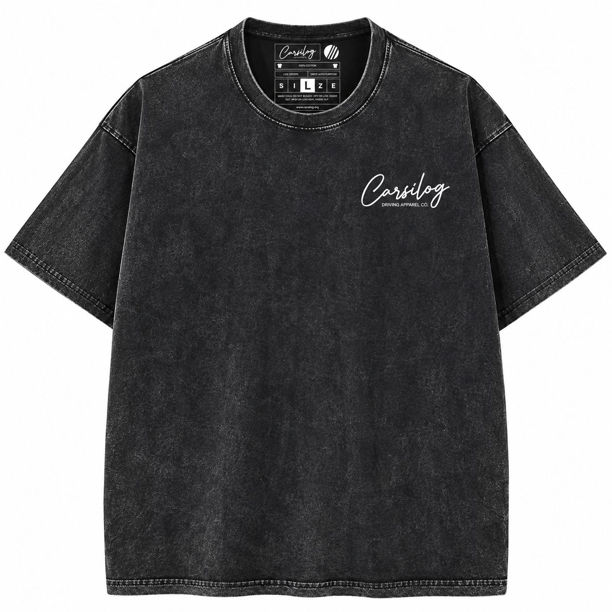 Carsilog Signature Driving Apparel Shirt Stone Washed